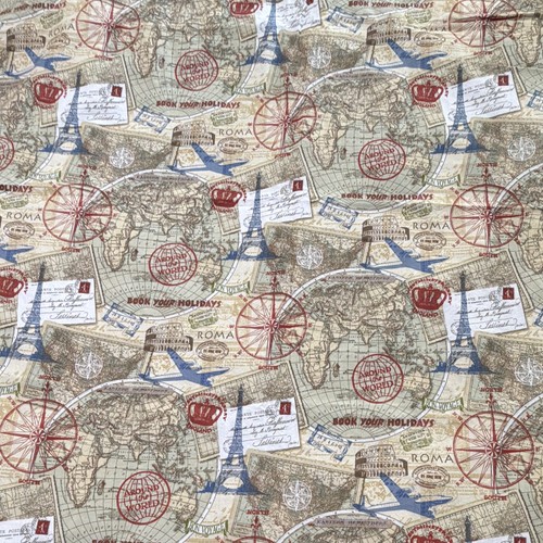 Fabric traditions multicolor - fabric,