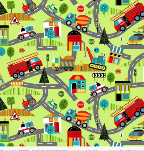 Around town road - town, green