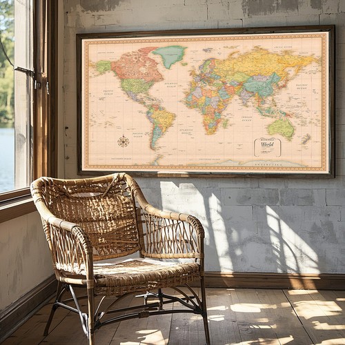18 map of the - 36"×24", 29"×18"