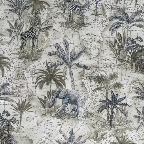 Safari jungle printed cotton - jungle,