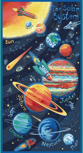 Space panel 100 cotton - space, panel'