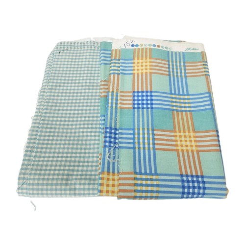 Fabric remnants gingham check - fabric,
