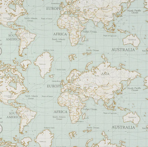 Fryett 100 cotton maps duck - fryett`s,