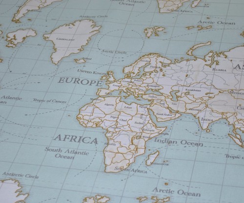 Fryetts world map duckegg - fryetts,