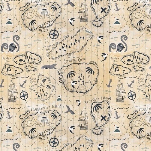 Fat quarter nutex - quarter, pirates