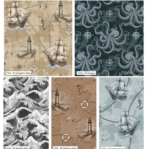 Cotton fabric sail across - fabric,