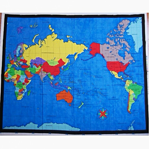 Nutex map the - the, fabric